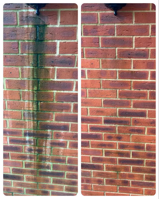 brick wall cleaning